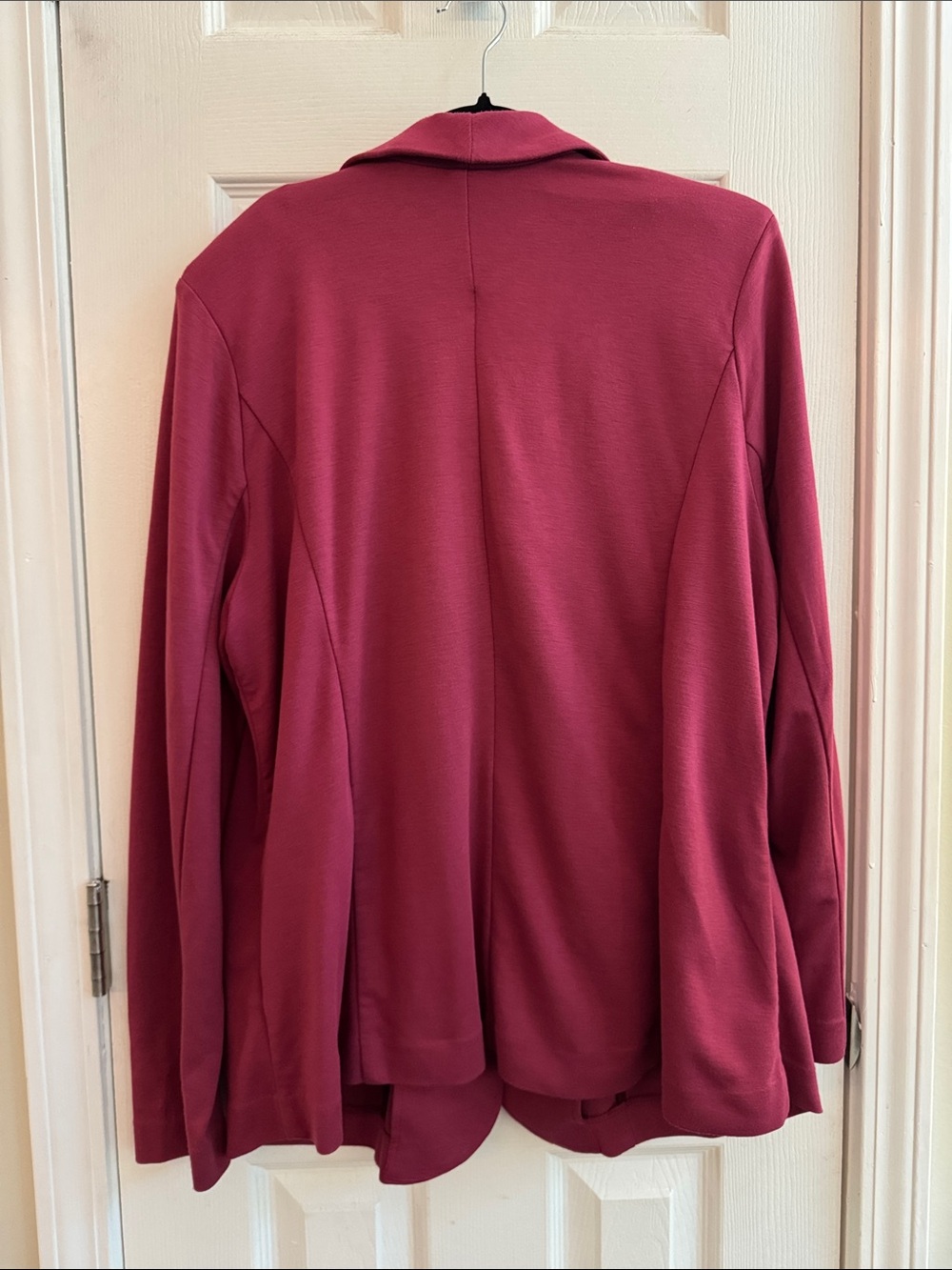 ELOQUII Stretch Single Button Blazer Raspberry Size 16 - Picture 2 of 5